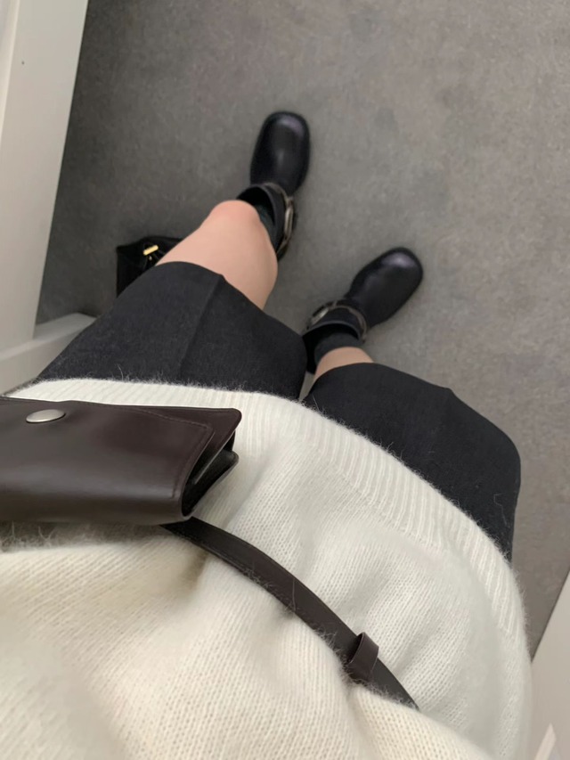 (OUNCE) raccoon v pullover knit / 3color