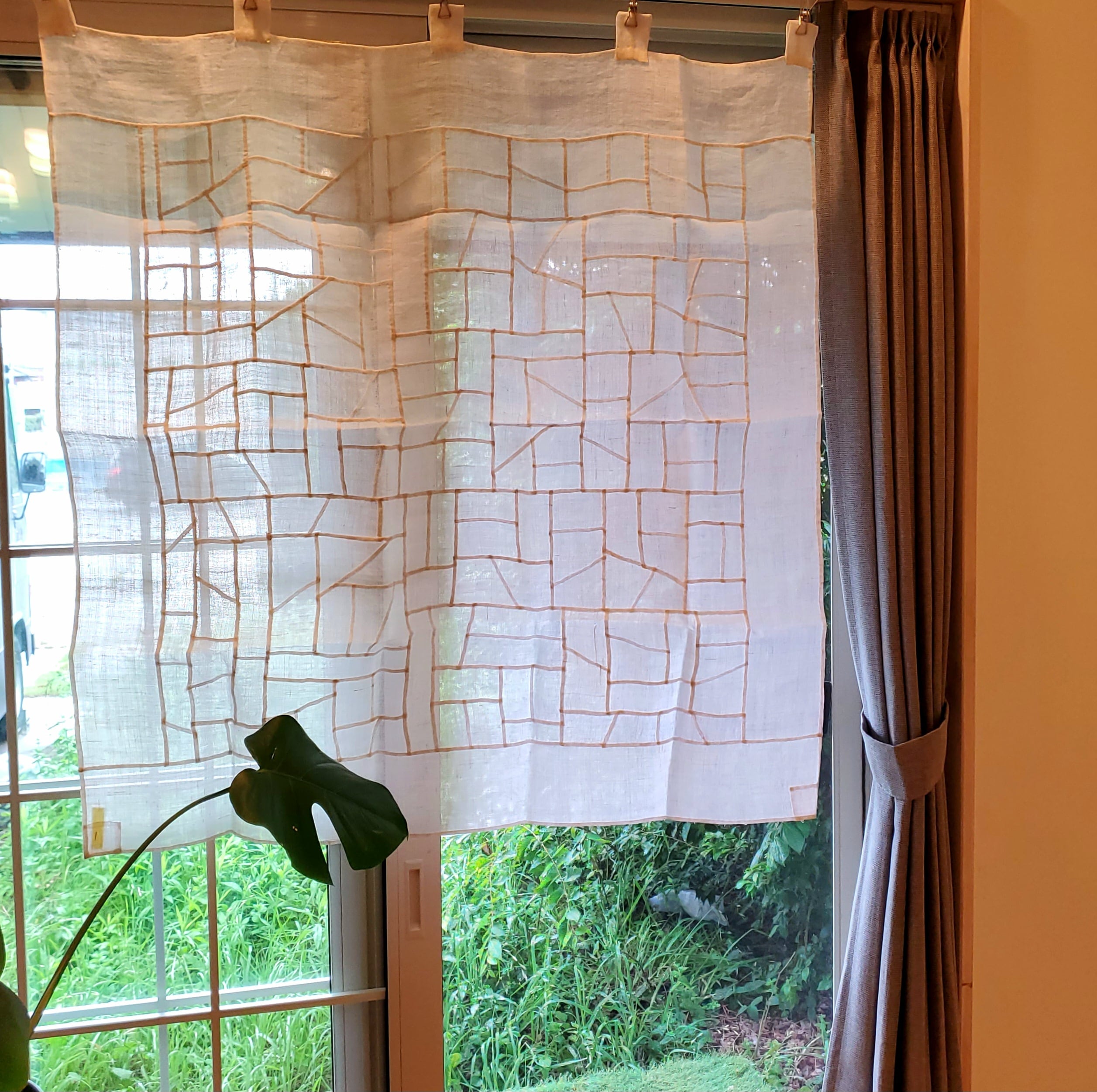 韓国ポジャギ 手縫いマルチカラーポジャギ カラフル 120×80cm