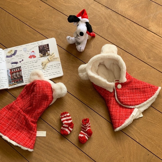 即納【Hi Yeboo】Xmas Bear Cape