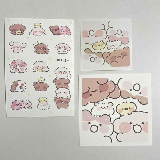 ★再入荷 nyung nyung shop 〔sticker -色々な感情 1- 〕