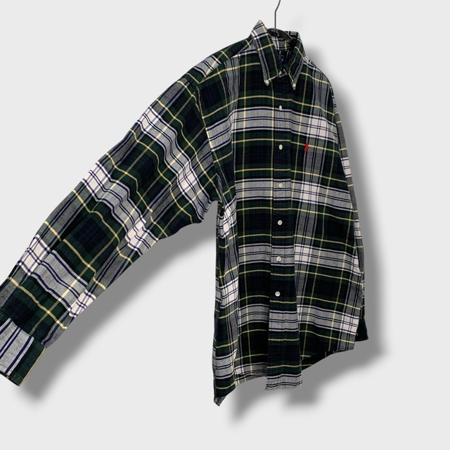 90s Ralph Lauren ビッグシャツ タータンチェック柄 S ラルフ