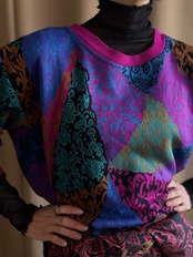 geometric art design knit-5119-12