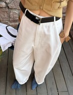 【新作5％OFF・3日間】Semi-tapered Belt Pants_3colors