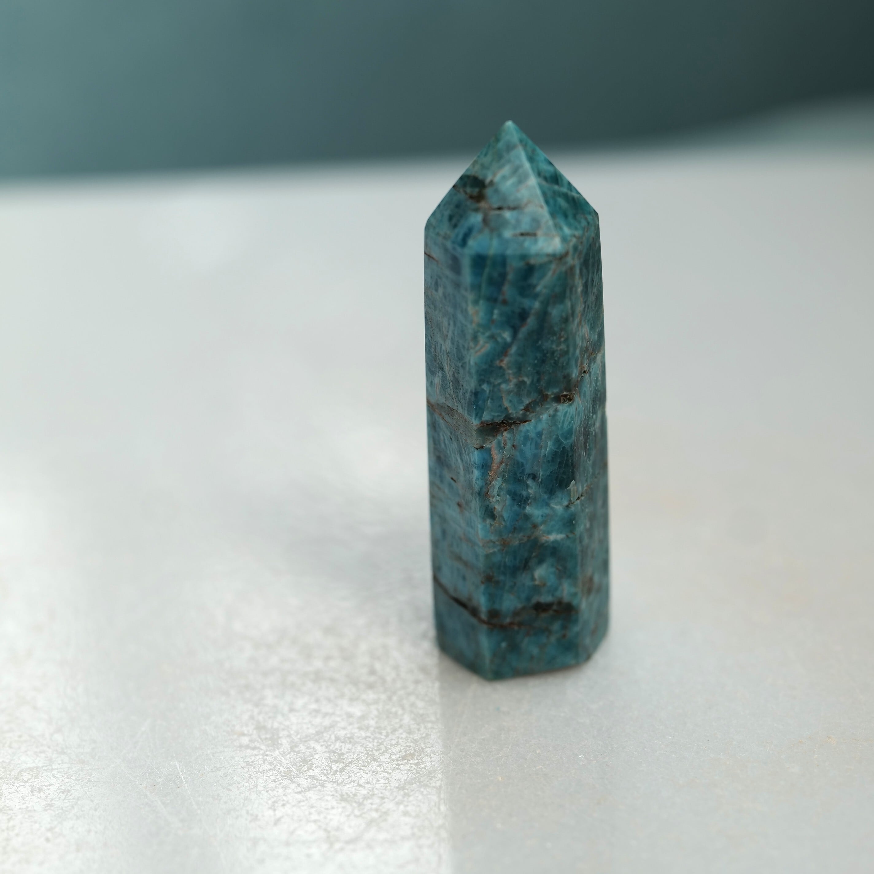 【魂の声を言葉にする石☆コミュニケーションのサポーター】ブルーアパタイト ポイントT1_14