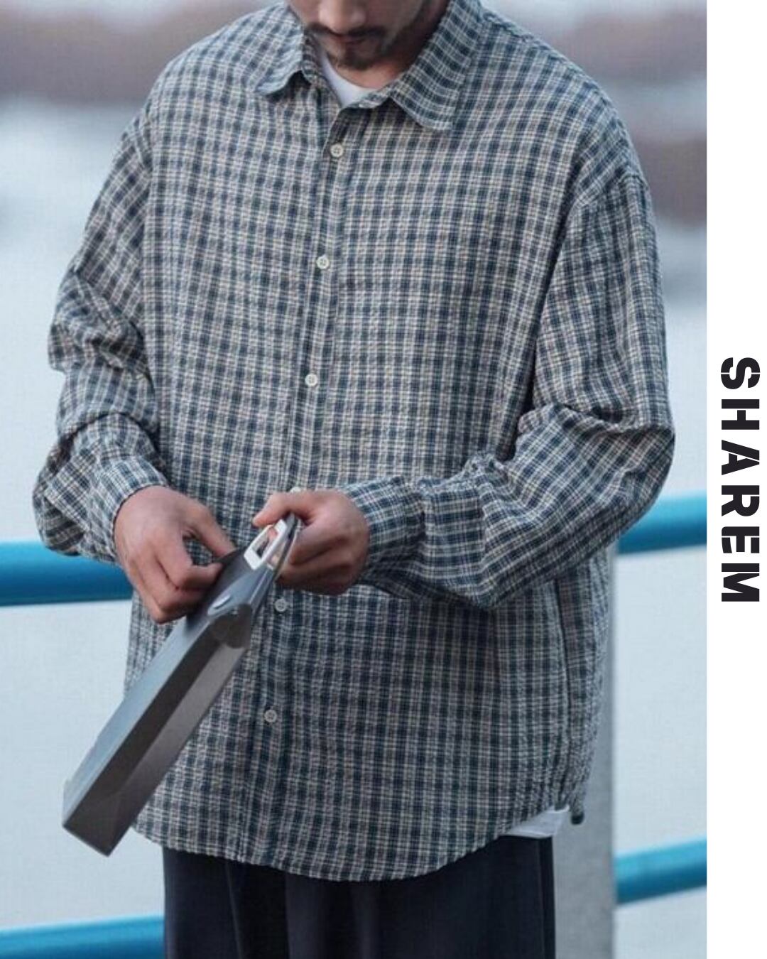 vintage plaid shirt tops B0151