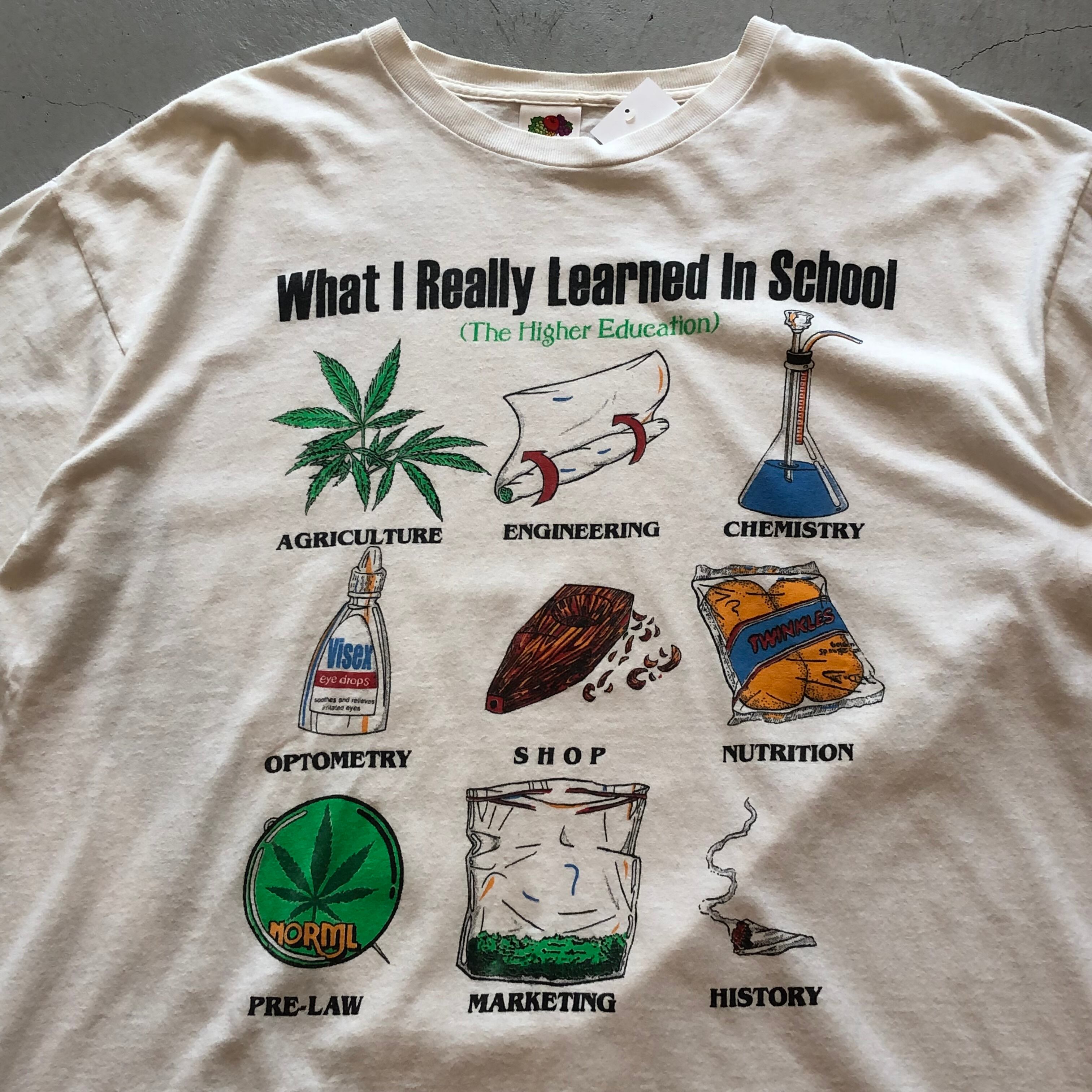 00s “What I Really Learned In School” t-shirt【高円寺店】 | What
