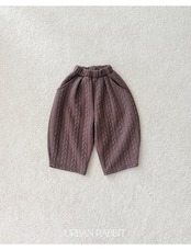 アーバンラビット / URBAN RABBIT / ケーブルキルティングパンツ / 韓国子供服 / キッズ / 26winter〖取寄〗*XS~XL*