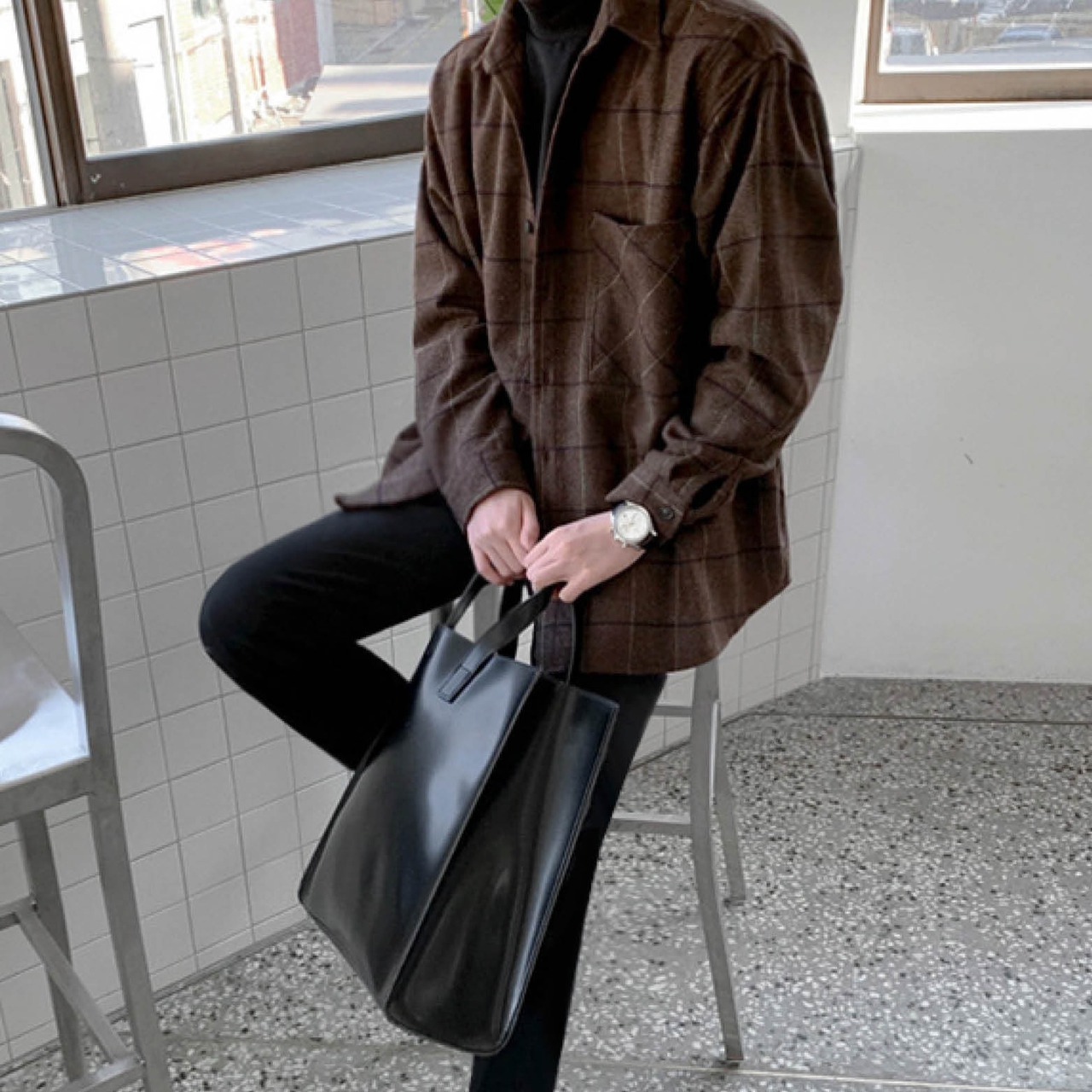 厚手チェックシャツ　MT0080006