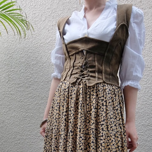 Leather bustier／レザー ビスチェ