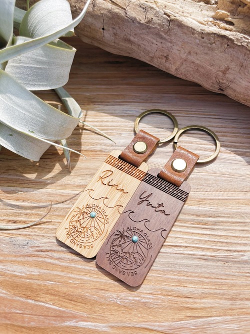 Wood key holder (sea sand salt)