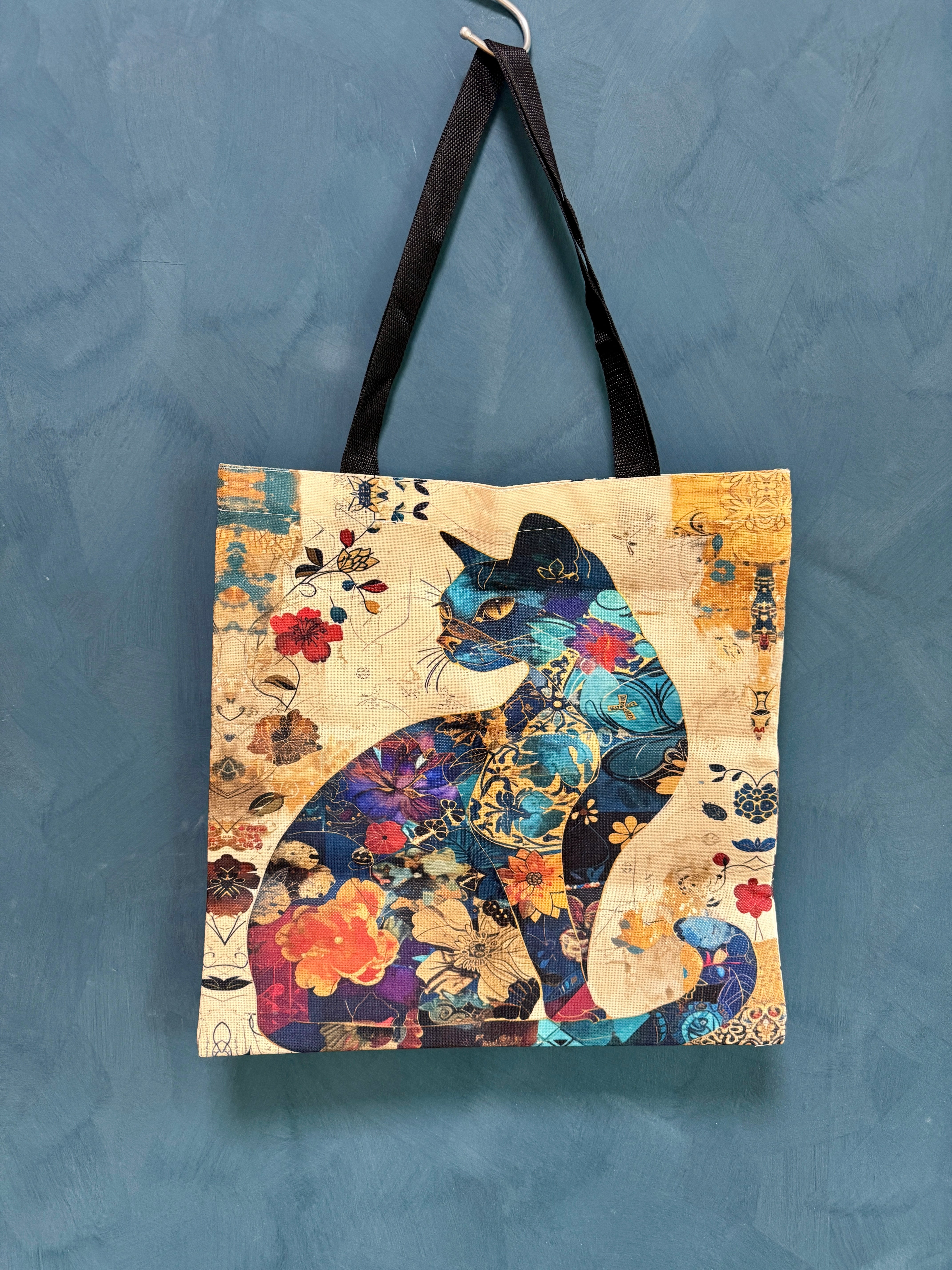 蒼の猫神（ねこがみ）｜オリエンタルアートトートバッグ | micane shop