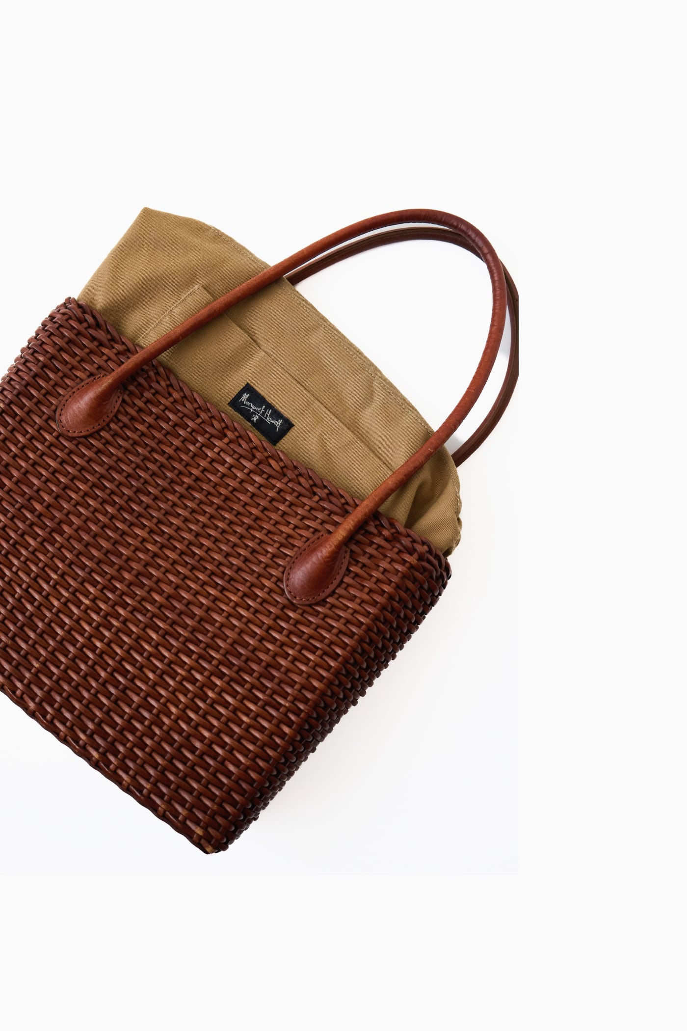MARGARET HOWELL かごバッグ マーガレットハウエル 旧タグ 旧タグ MARGARET HOWELL LEATHER BASKET HAND BAG | Reben｜デザイン