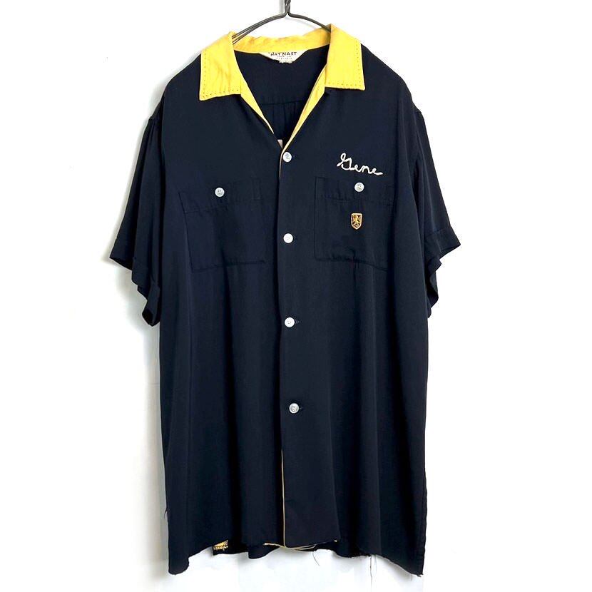 ウェア・シャツ NAT NAST vintage bowling shirt NAT NAST] Vintage Rayon Bowling Shirt [1960s-] Vintage Rayon
