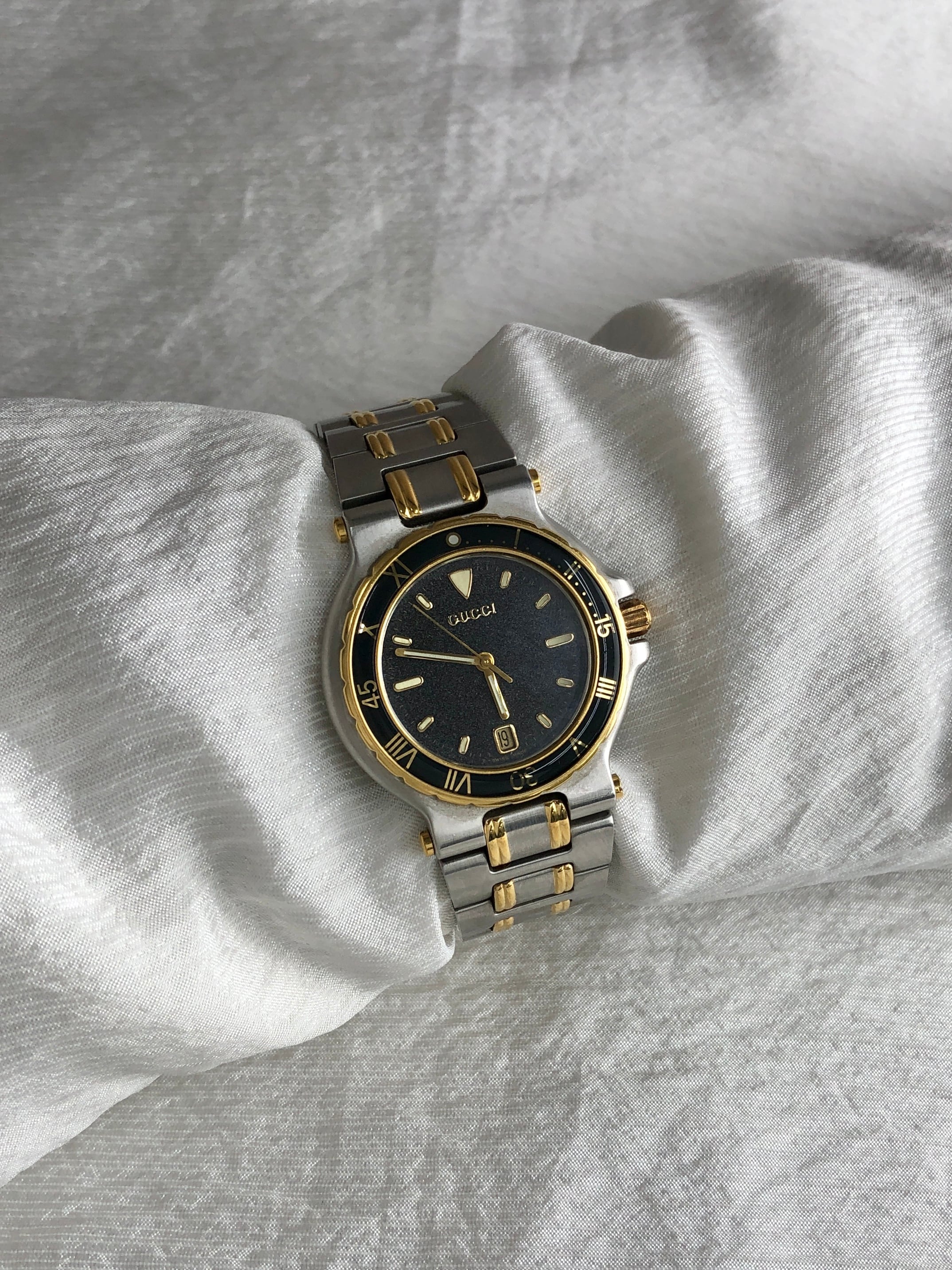 GUCCI グッチ 腕時計 シルバー×ゴールド 9700L vintage ヴィンテージ