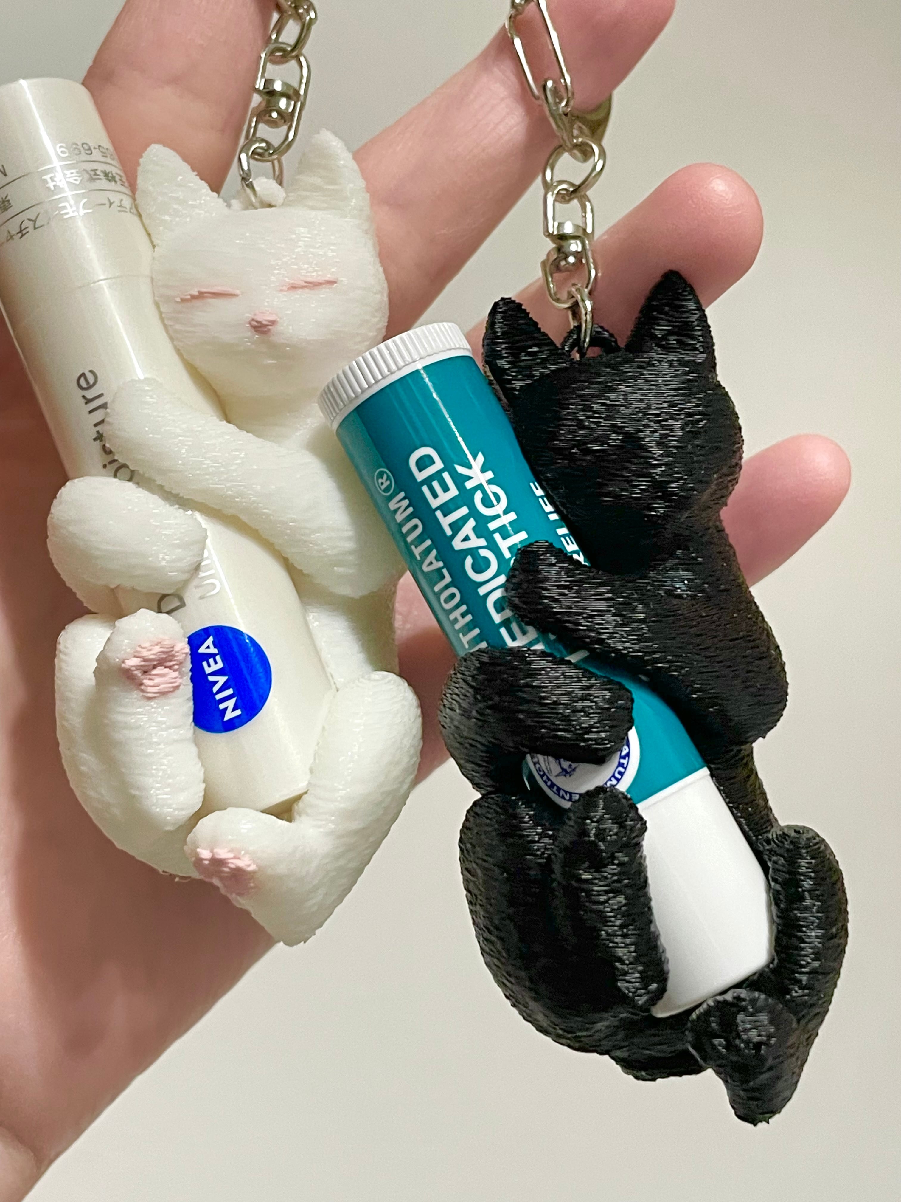 すやすや猫のリップケース 黒猫 3Dプリンター | Lilie