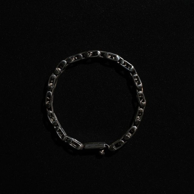 Mexican Jewelry/Silver925 ダブルリンクブレスレット/軽研磨仕上げ