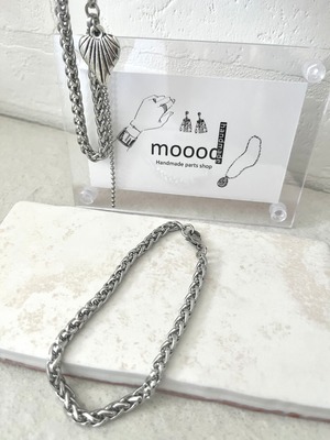 ステンレス製ブレスレット喜平チェーン/5mm/ステンレス鋼/パーツ