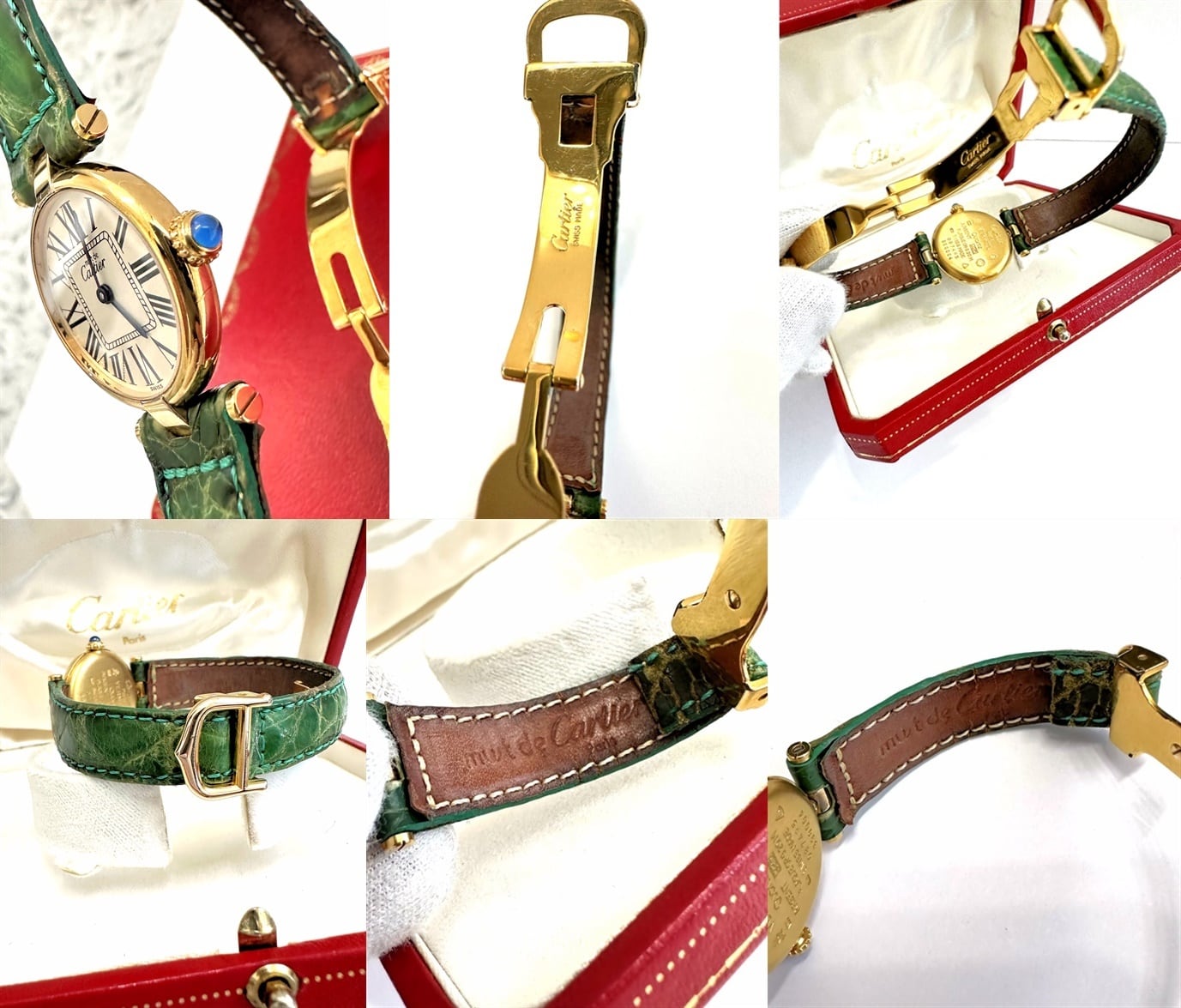 Cartier カルティエ マスト ヴァンドーム クロコダイル ゴールド 925