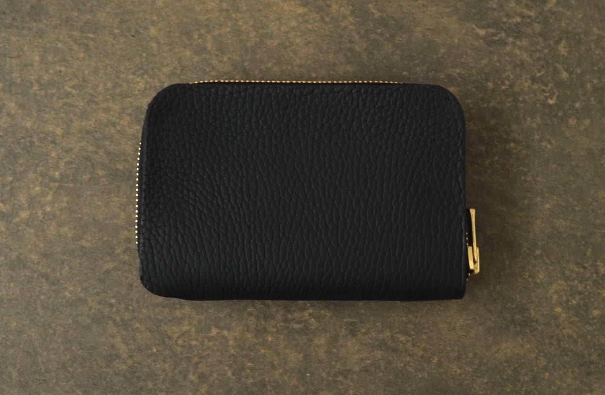 NAGI round zip wallet MID トリヨンクレマンス ブラック | una