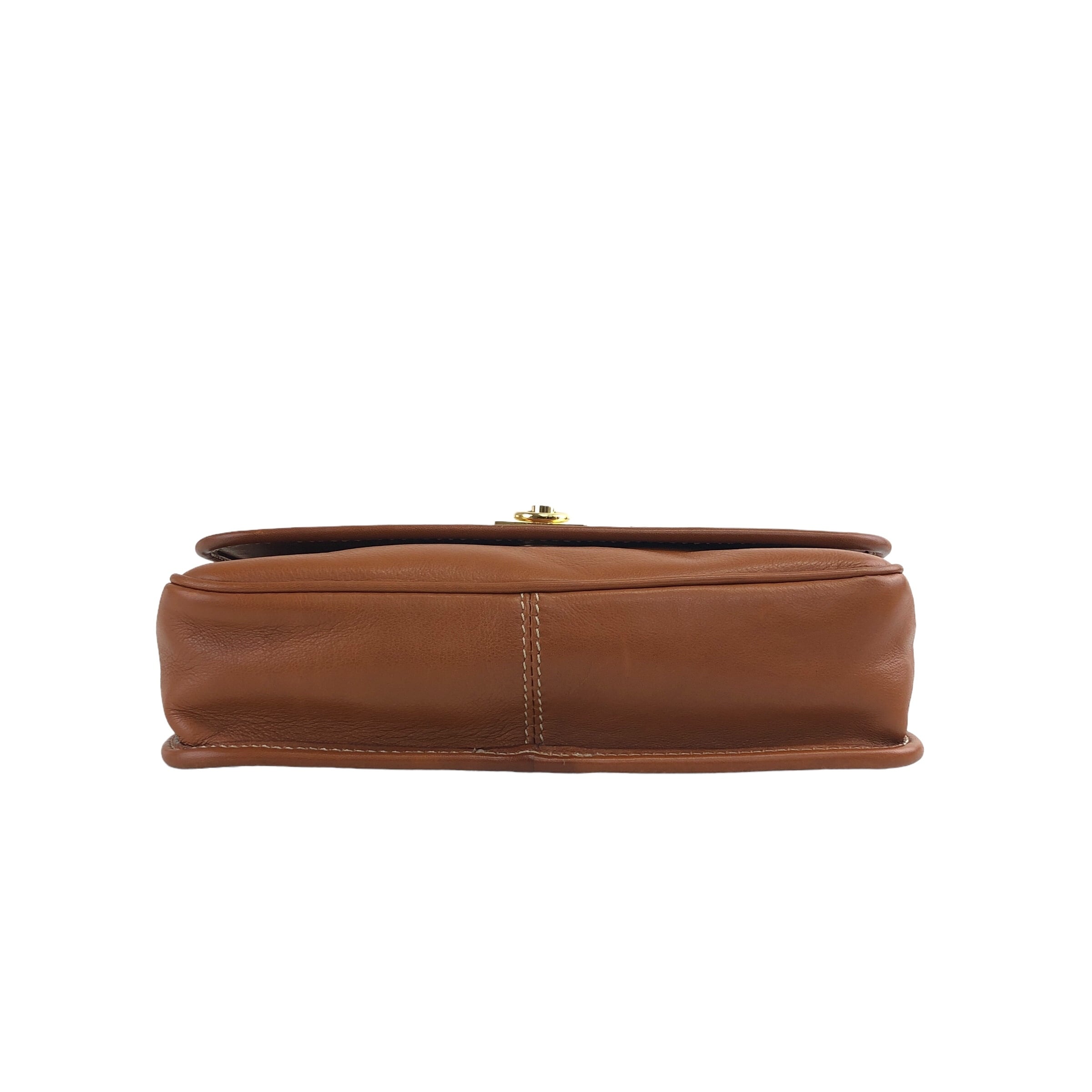 CELINE セリーヌ ショルダーバッグ ブラウン ガンチーニ レザー CELINE セリーヌ ショルダーバッグ ブラウン ガンチーニ レザー