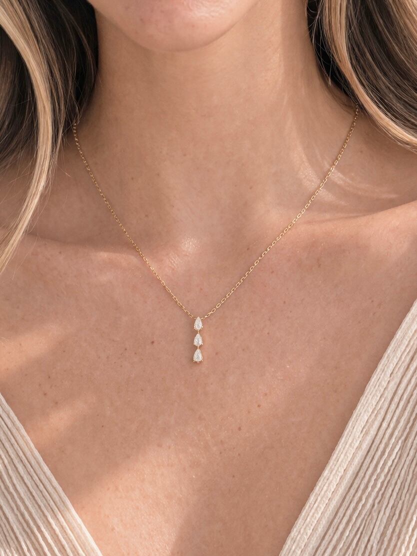 straight line necklace【金属アレルギー対応】