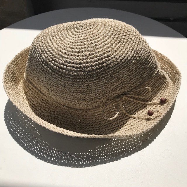 sasawashi(ささ和紙）】手編み帽子 抗菌・消臭・洗濯可能・紫外線対策