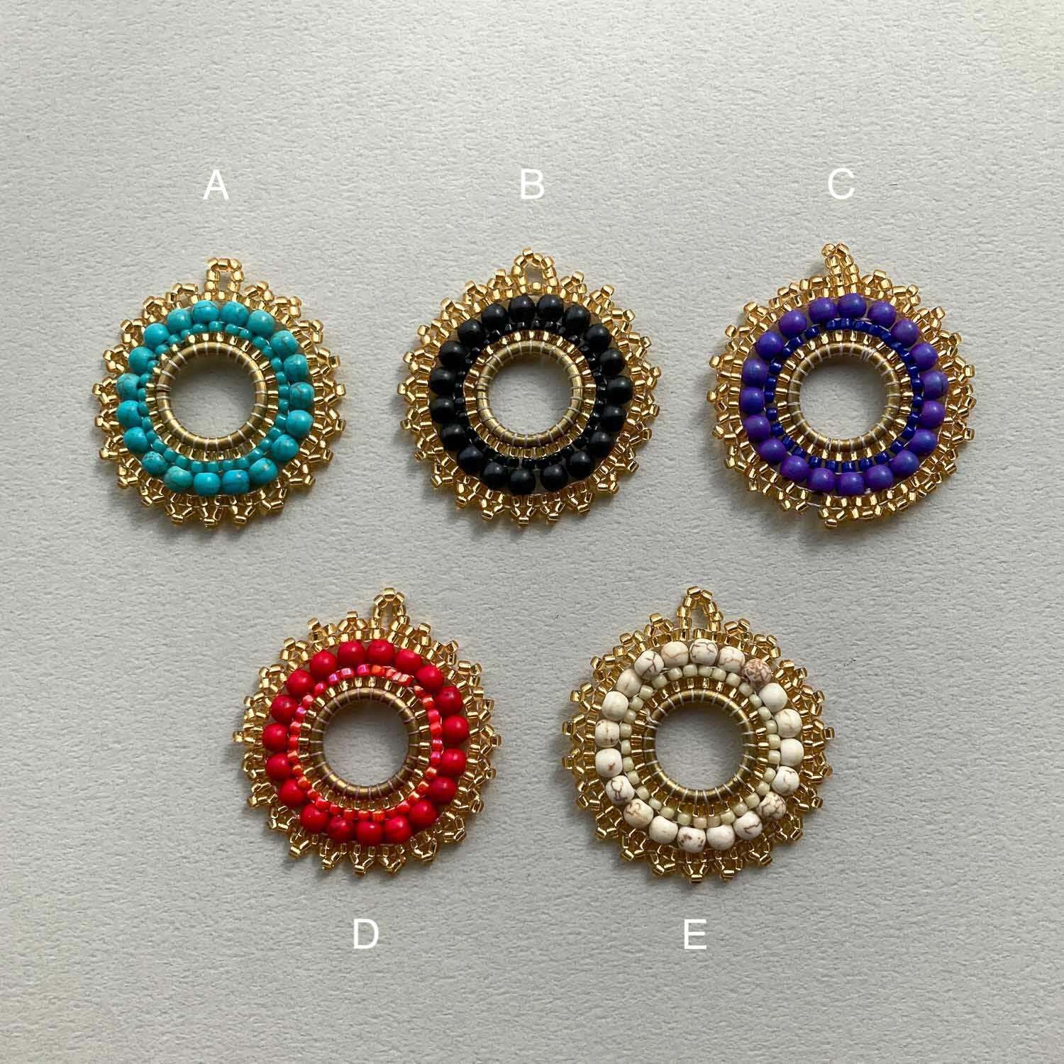 再入荷〉太陽風ストーン×ビーズチャーム | Dua-アクセサリーパーツショップ