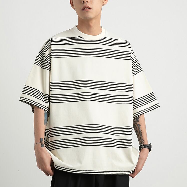 ★AMERICAN WIDE STRIPE T-SHIRT　　　A0627
