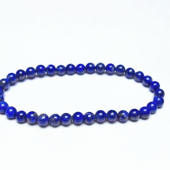 ラピスラズリ ブレスレット 5mm 一点物 メール便可 [M便 1/10] 111-48292