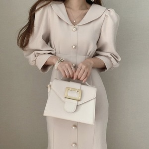 ワンピース マーメイド 膝下 ミモレ ミモレ丈 袖あり 7分袖 七分袖 ボリューム袖 Vネック マーメイド かわいい 大人可愛い きれいめ シンプル 大人 上品 おしゃれ お洒落 大人女子 こなれ感 ラブリー キュート ガーリー セクシー エレガント モダン 主役級 存在感 無地 春 秋 冬 入学式 入園式 卒業式 卒園式 謝恩会 結婚式 二次会 披露宴 10代 20代 30代 40代 レディース 着回し 普段使い 韓国系 オルチャン ファッション コーデ モテ トレンド 流行