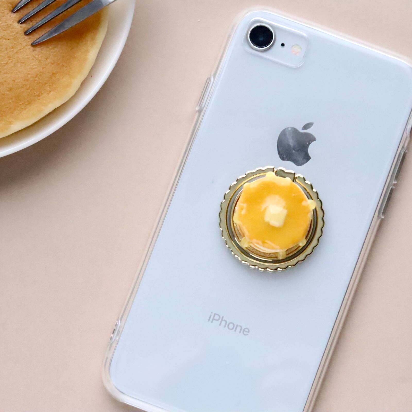 昔懐かしのホットケーキのスマホリング