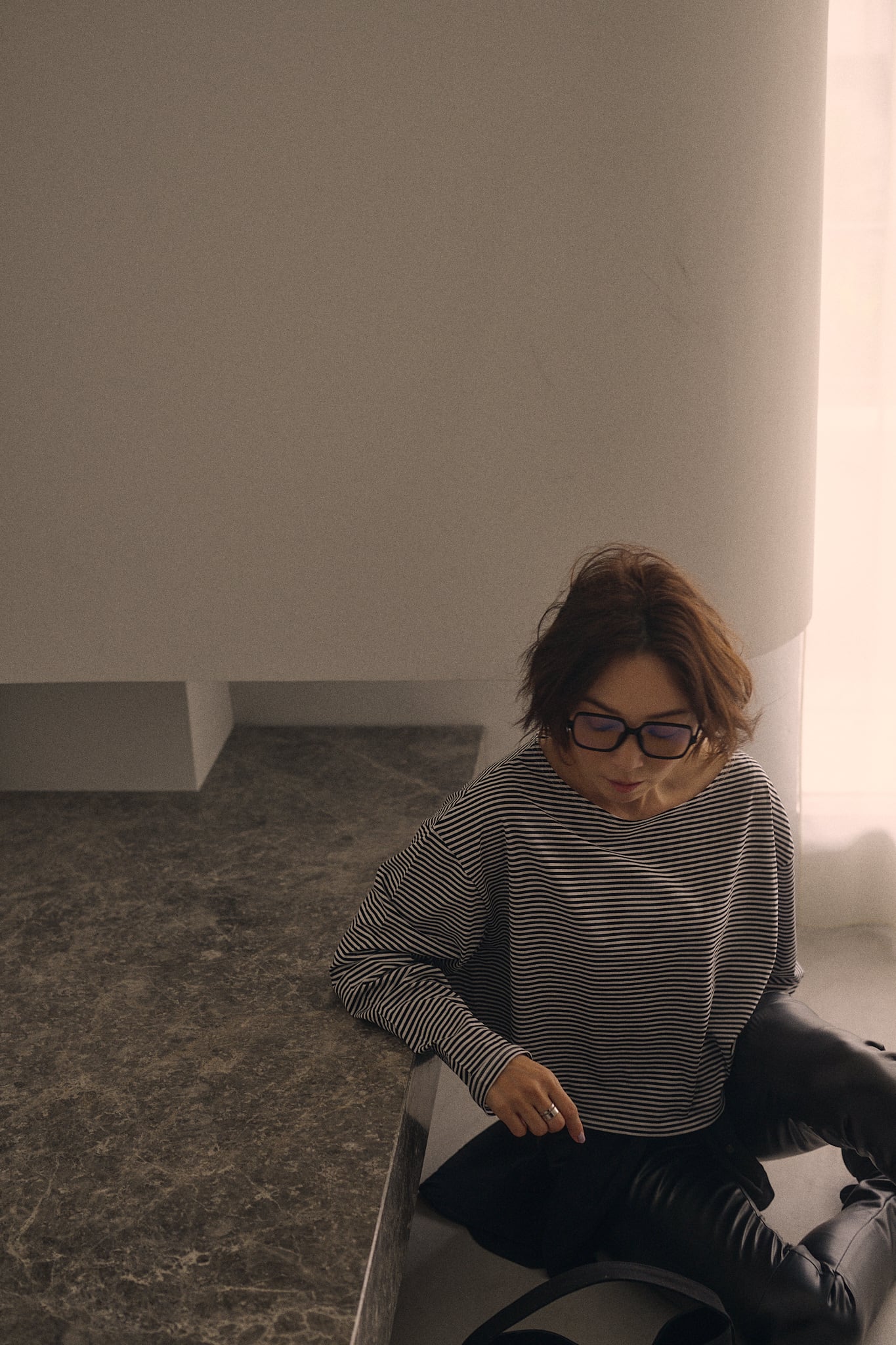 Border Boat Neck Tee | meravel
