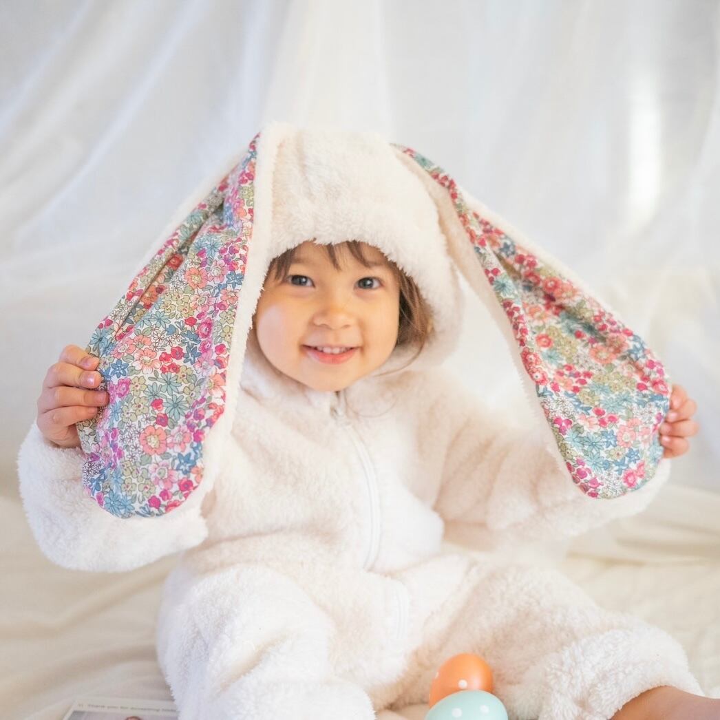 ラビットロンパース / フリース / 着ぐるみ / うさぎ / 女の子 / 男の子 / ~100( A~D )