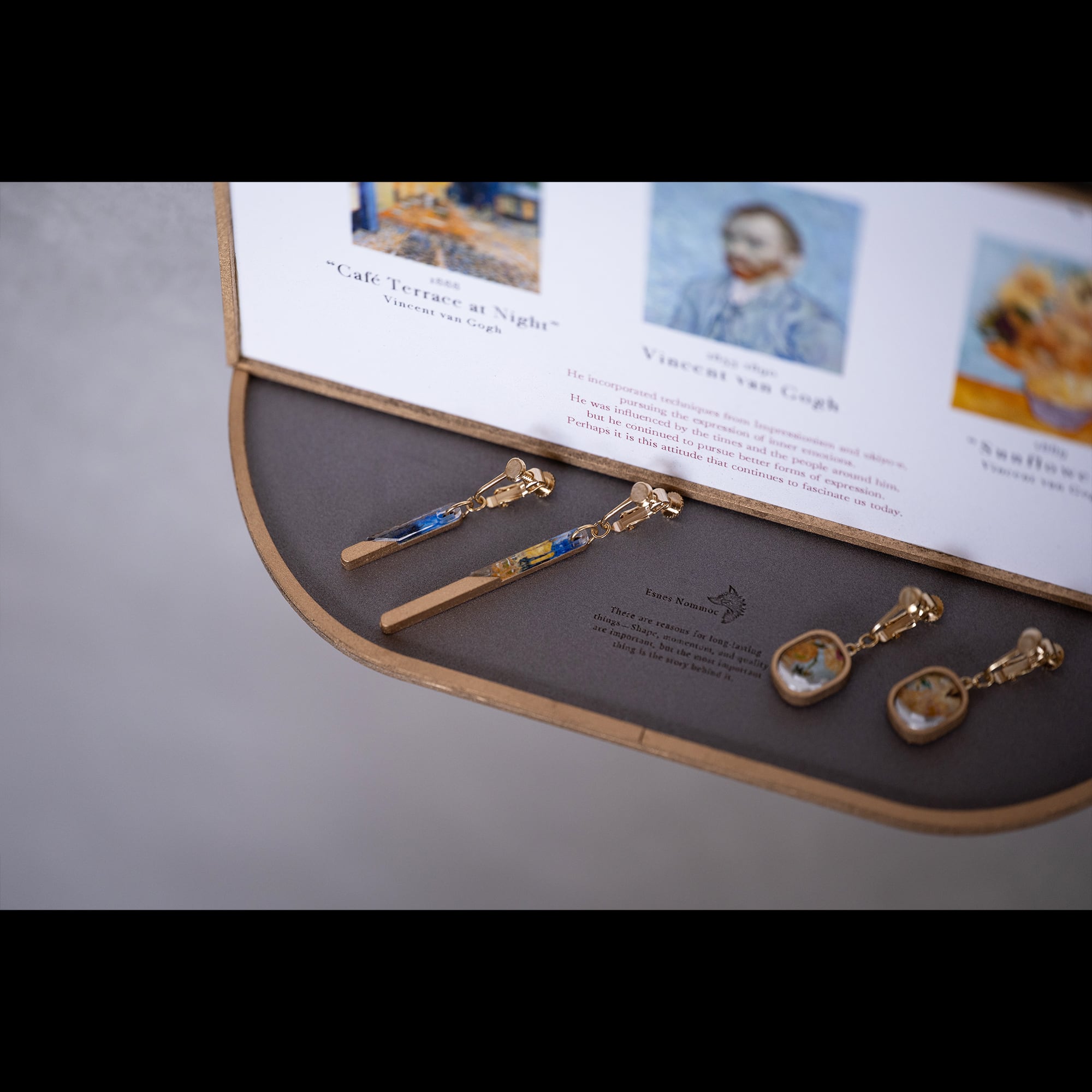 Esnes Nommoc by C/STORE ゴッホ 名画セットA イヤリング | hmm, by