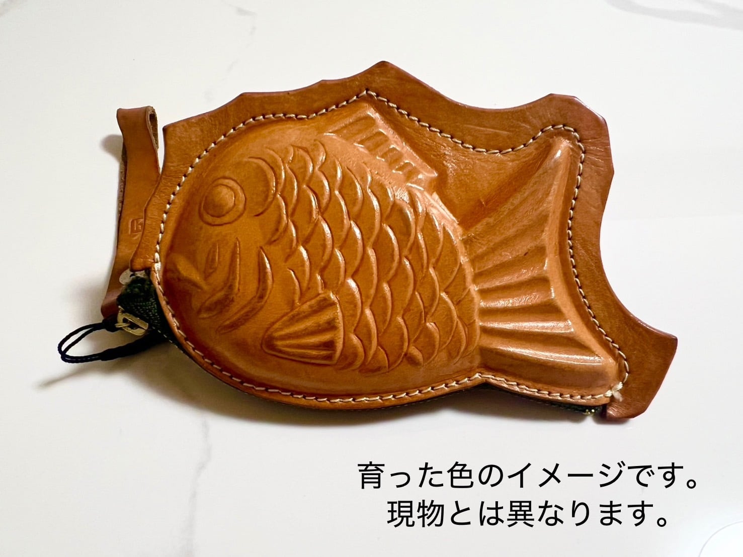 【suppogui様】専用品　革のたい焼きポーチ　本革 8fdc2e2ef5ccccaa04c3be11922fd7