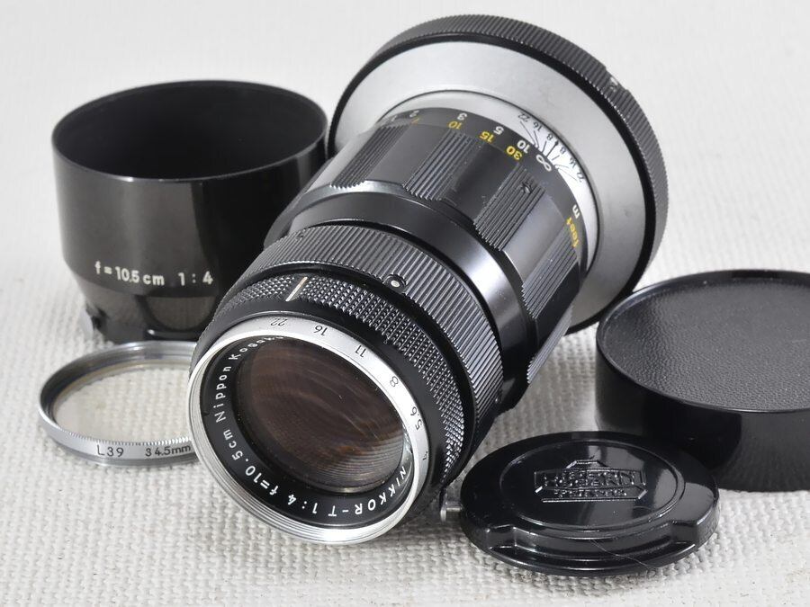 Nikon NIKKOR-T 10.5cm 105mm F4 C/Yマウント改造 ニコン（18066 ...