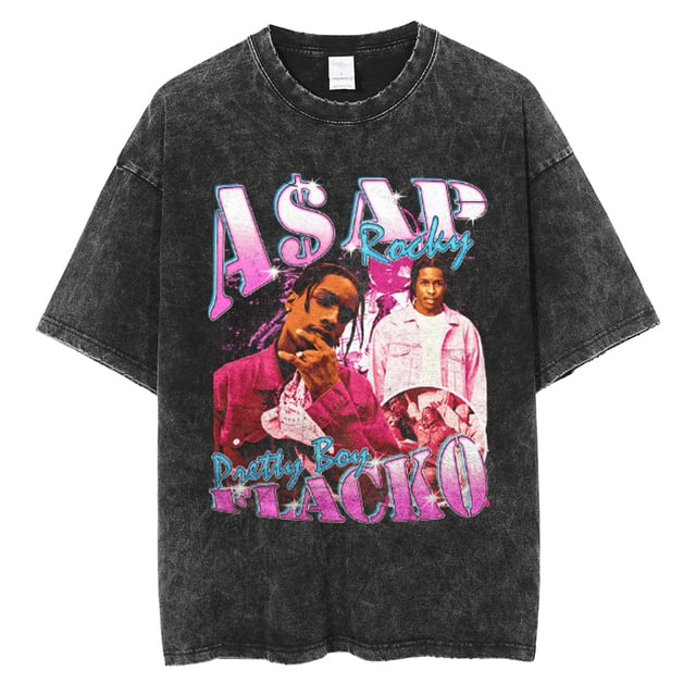 ASAP Rocky　エイサップ・ロッキー　RAP　長袖Tシャツ　ブラック　XL