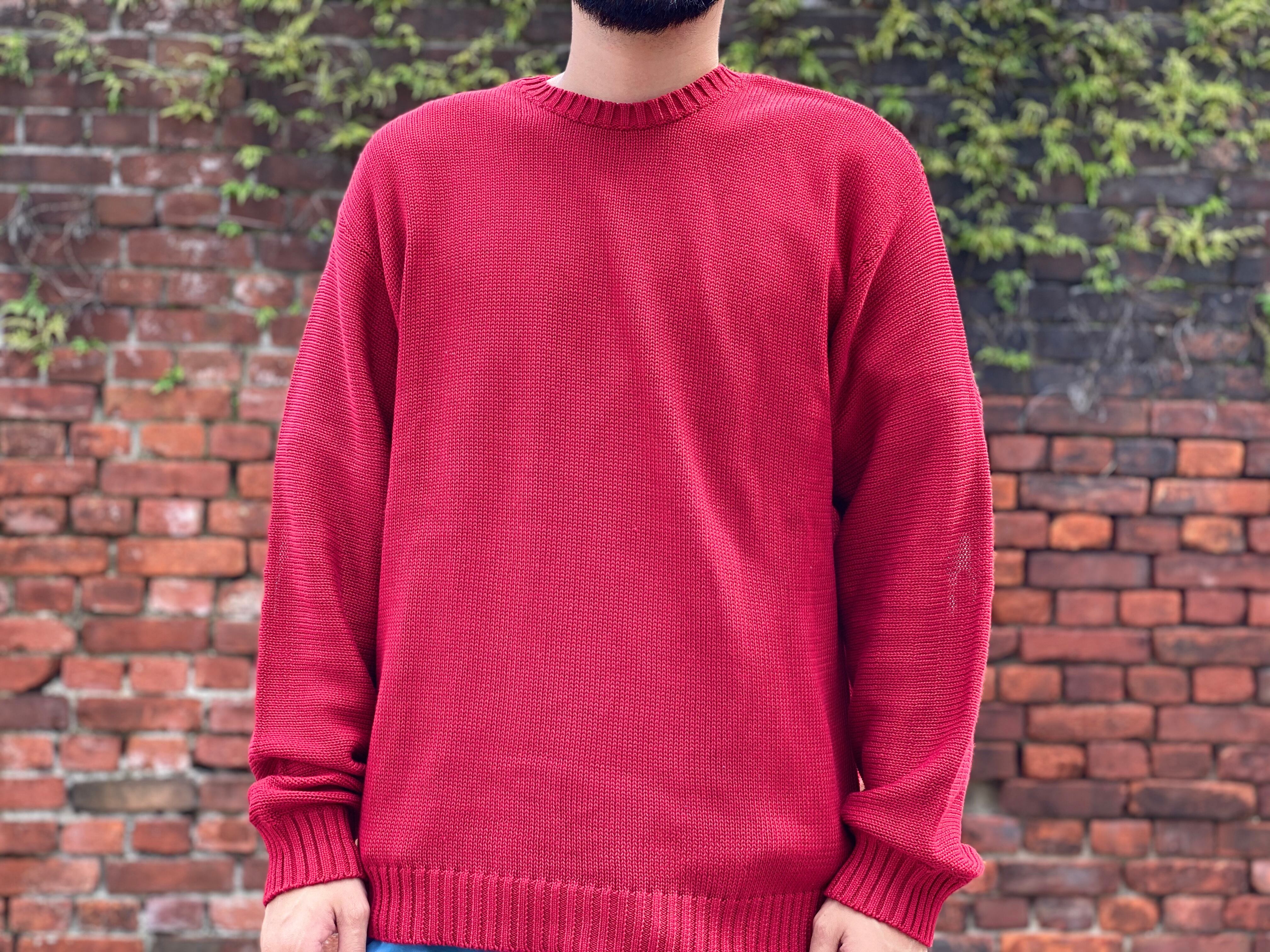 Supreme 20SS BACK LOGO SWEATER RED XL 125JG7467 | BRAND BUYERS OSAKA