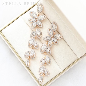 【OUTLET】ヴィンテージウェディングピアス クリスタル・フイユ