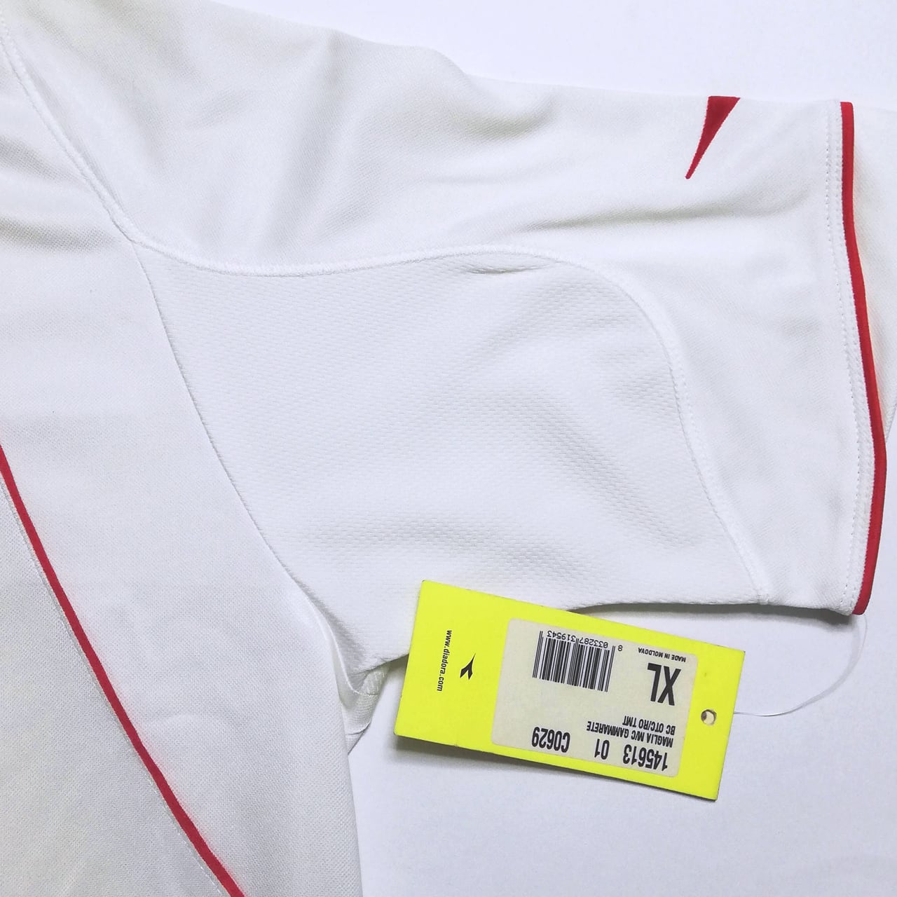 ASローマ DIADORA シャツ 半袖 ホワイト/オレンジ ASローマ DIADORA シャツ 半袖 ホワイト/オレンジ