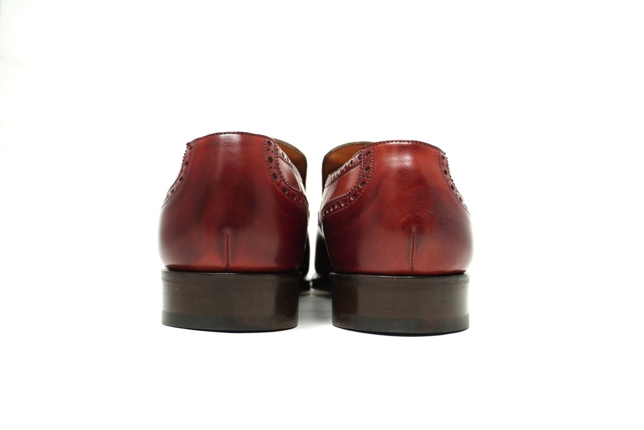 【EDWARD GREEN】Wigmore Center Elastic Slip-on BRN 7h E