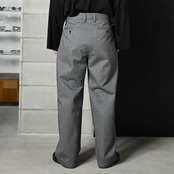 SAYATOMO / 2-Tack Herringbone Wide Slacks