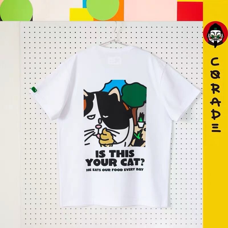 【予約販売商品】SorsorTシャツ 21年新作corade Ice Cream 猫Tシャツ　メンズ・レディース・ユニセックス