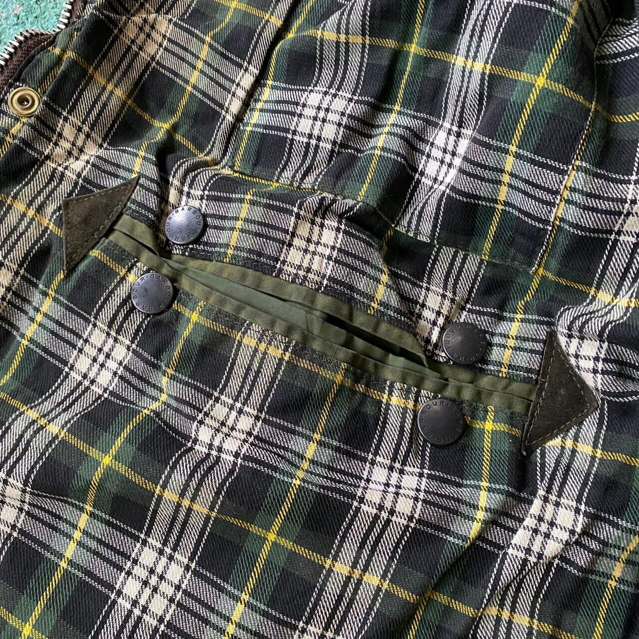 90s vintage barbour border green  バブアーゴッドセレクション