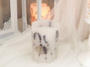 Lavender Candle＊White