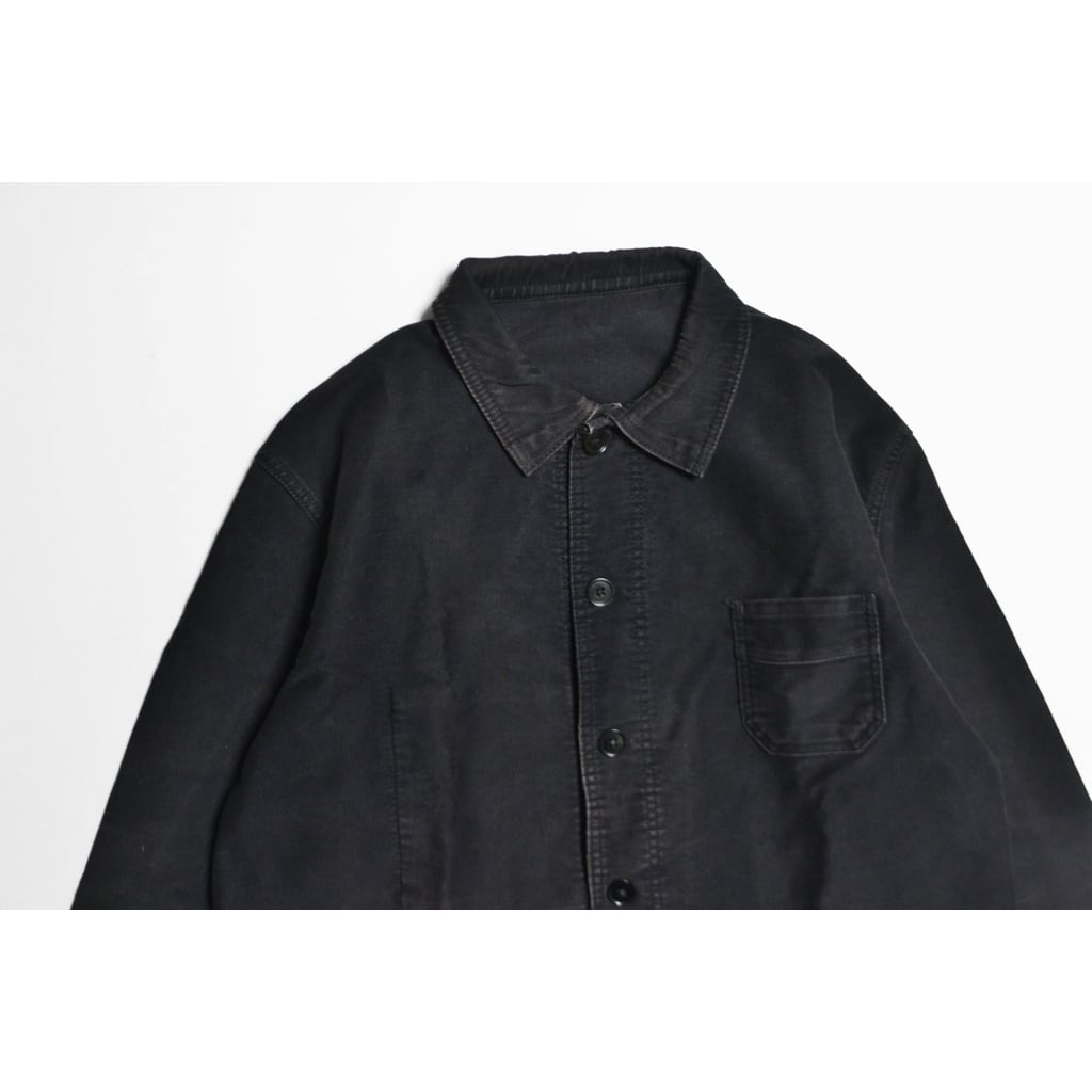 1950's French Vintage Black Moleskin Jacket by Le Mont St 1950's French Vintage Black Moleskin Jacket by Le Mont St