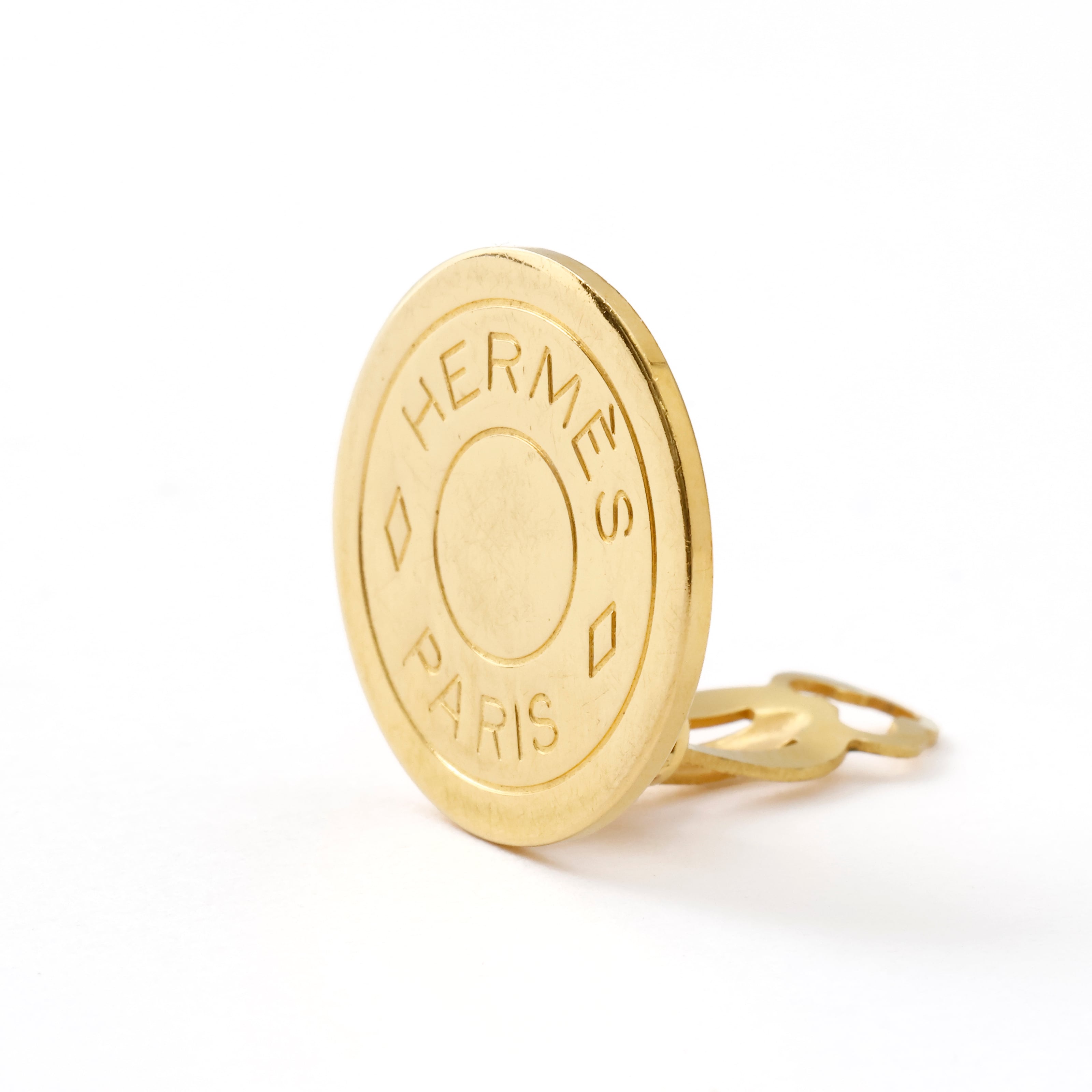 HERMES エルメス セリエ ゴールド イヤリング ゴールド | hug vintage