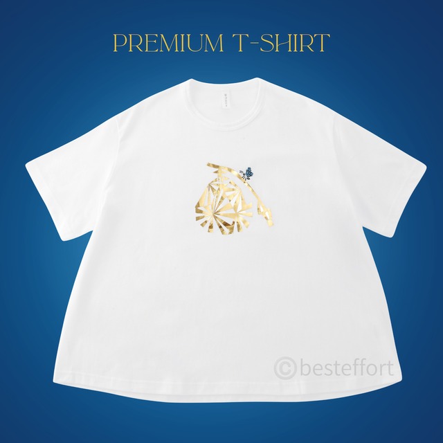 ひびのこづえ プレミアムTシャツ / FAVORITE / PERFUME 専用ボディ スーパー天竺綿100% 箔押し 刺繍 フリーサイズ 日本製 KF26-01