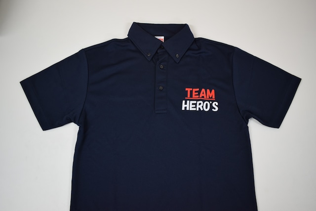 TEAM HERO'S オリジナルポロシャツ《NAVY》