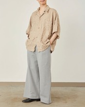 I'm here - UNFORM : OPEN COLLAR SHIRTS / L.BEIGE